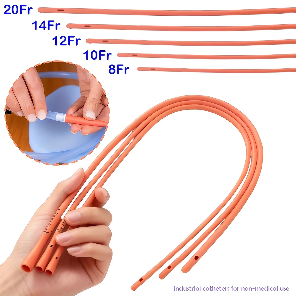 Lab Equipment - 8Fr/10Fr/12Fr/14Fr/20Fr 빨간색 유연 고무 튜브는 일반적으로
