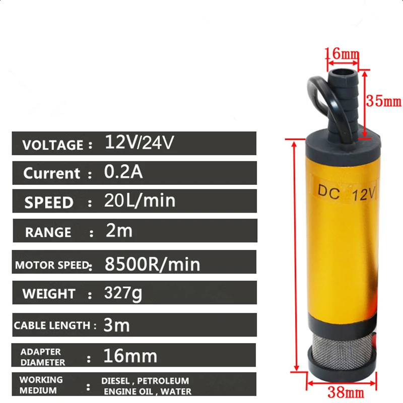 미니형 수중 디젤 연료 이송 펌프, 51mm 알루미늄  - Mini Peristaltic Pump 12V 리뷰 및 가격